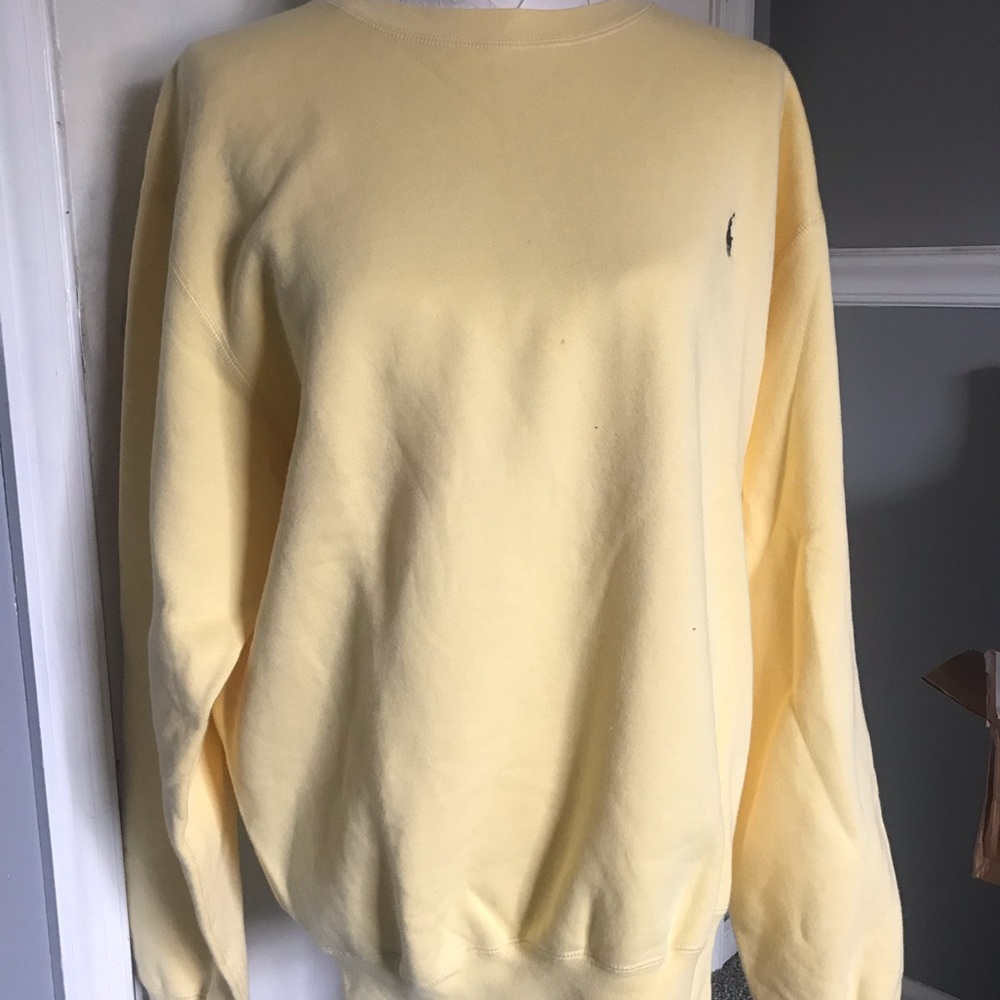 POLO RALPH LAUREN
CREW NECK YELLOW SWEATSHIRT